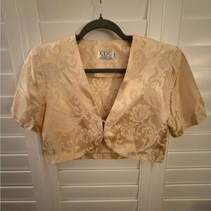 CDC Gold Patterned dressy bolero